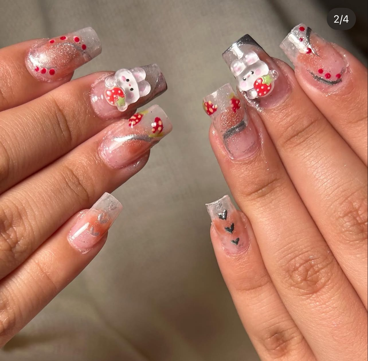 Garden Bunny Nail Set