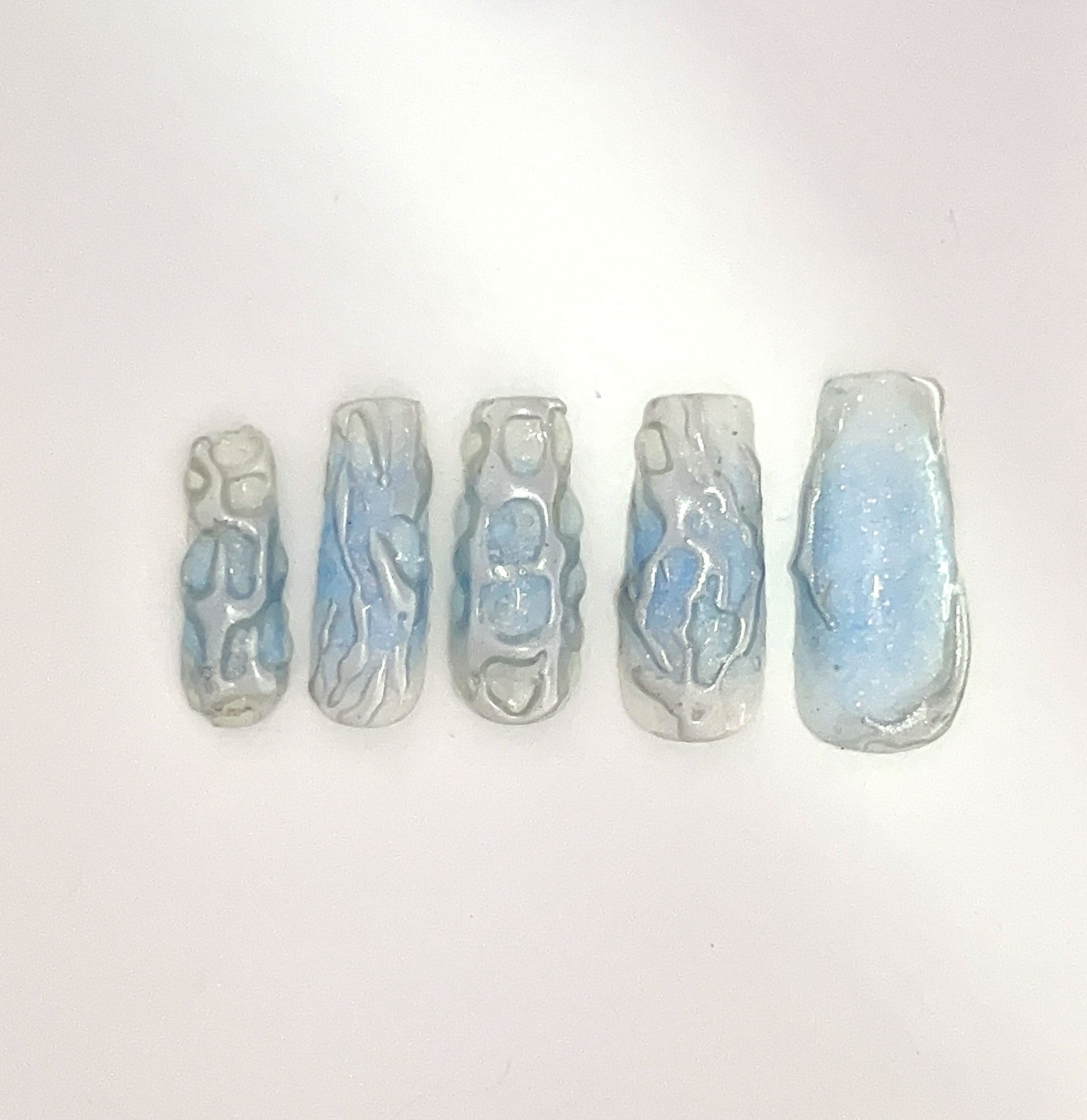 Icy Blue Nail Set