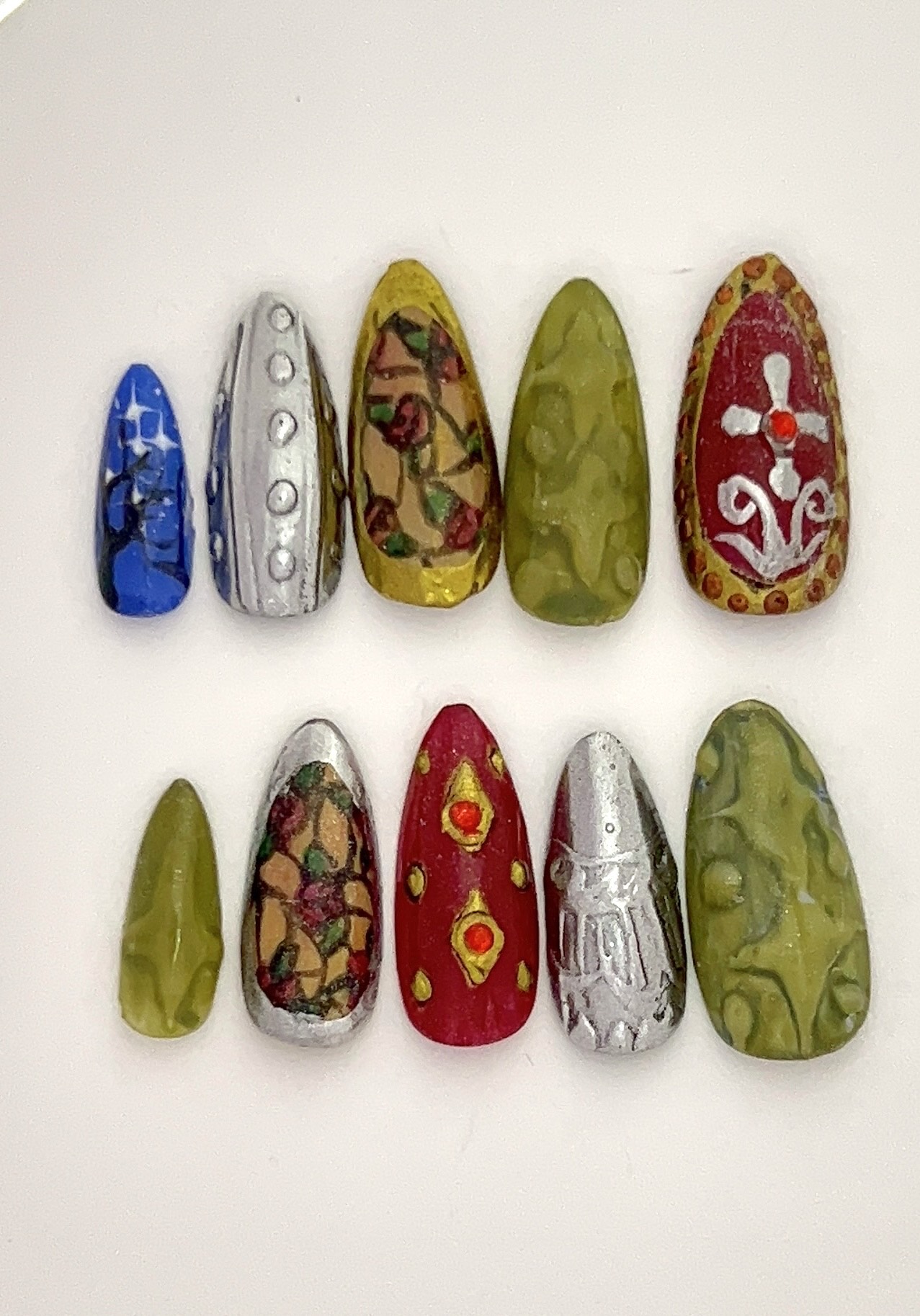 Stained Glass Nail Set